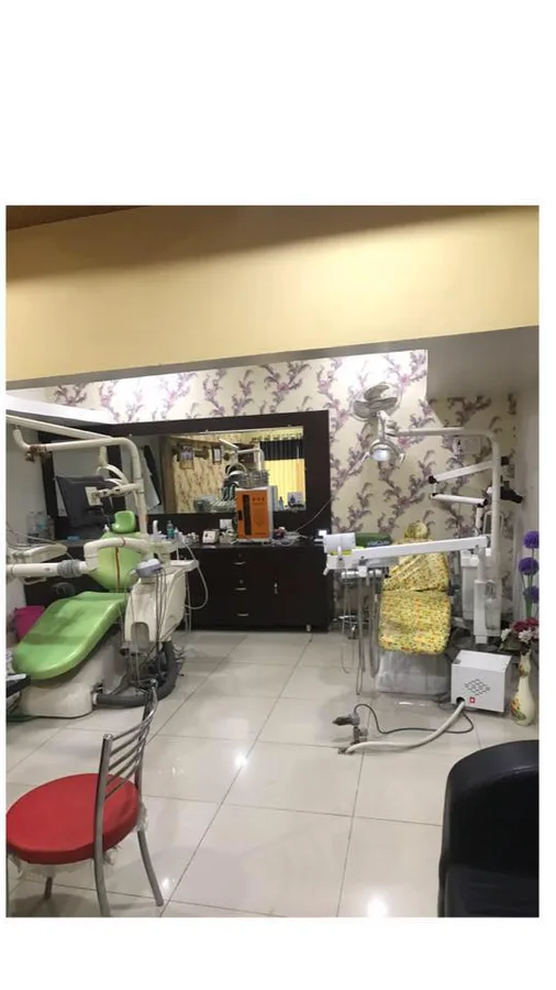 Dental treatment room with equipment